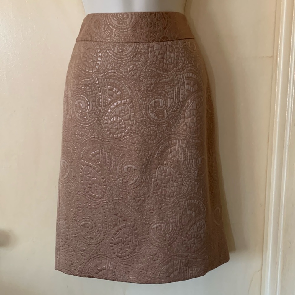 Banana Republic NWT gold brocade skirt size 0